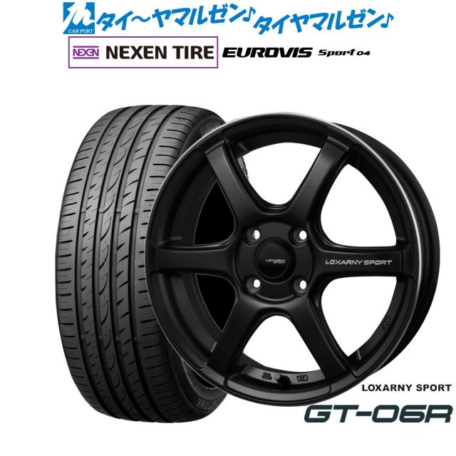 BADX ロクサーニスポーツ GT-06R 15インチ 5.5J NEXEN ネクセン ロードストーン ユーロビズ Sport 04 175/55R15 サマータイヤ ホイール4本セット