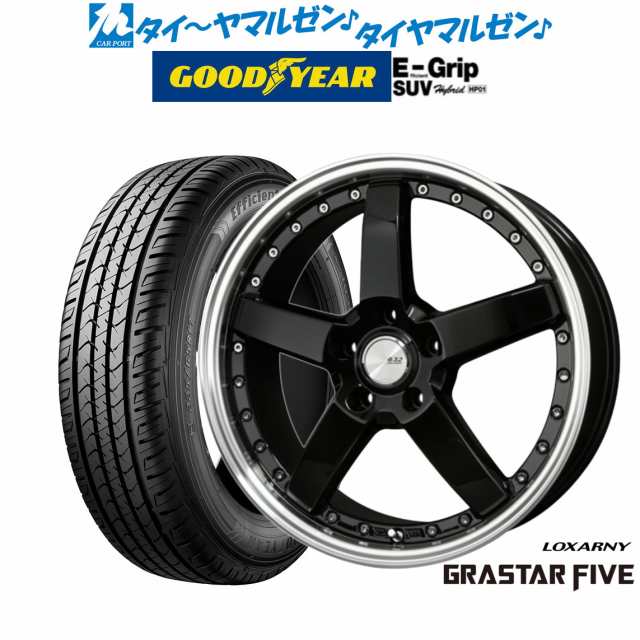 BADX ロクサーニ グラスターファイブ ブラック/リムポリッシュ 18インチ 7.0J グッドイヤー エフィシエント グリップ SUV HP01  225/60R18 100H サマータイヤ ホイール4本セットの通販はau PAY マーケット - カーポートマルゼン | au PAY  マーケット－通販サイト