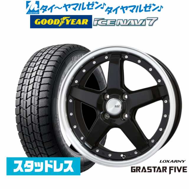 【2024年製】BADX ロクサーニ グラスターファイブ 16インチ 6.0J グッドイヤー ICE NAVI アイスナビ 7 日本製 205/60R16 スタッドレスタ