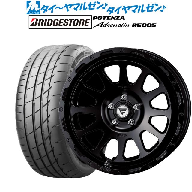 FORCE デルタフォース OVAL(オーバル) 18インチ 8.0J ブリヂストン POTENZA ポテンザ Adrenalin(アドレナリン) RE005 215/45R18 サマータイヤ ホイール4本セット