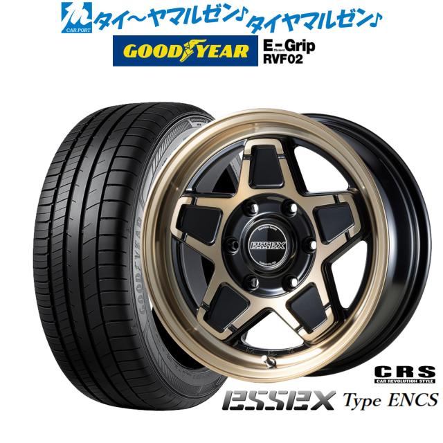 CRS ESSEX エセックス ENCS-16 16インチ 6.5J グッドイヤー エフィシエント グリップ RVF02 215/65R16 サマータイヤ ホイール4本セット
