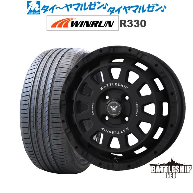 BADX ロクサーニ バトルシップ NEO(ネオ)(4-100) 15インチ 4.5J WINRUN ウインラン R330 165/50R15 サマータイヤ ホイール4本セット 49,380円