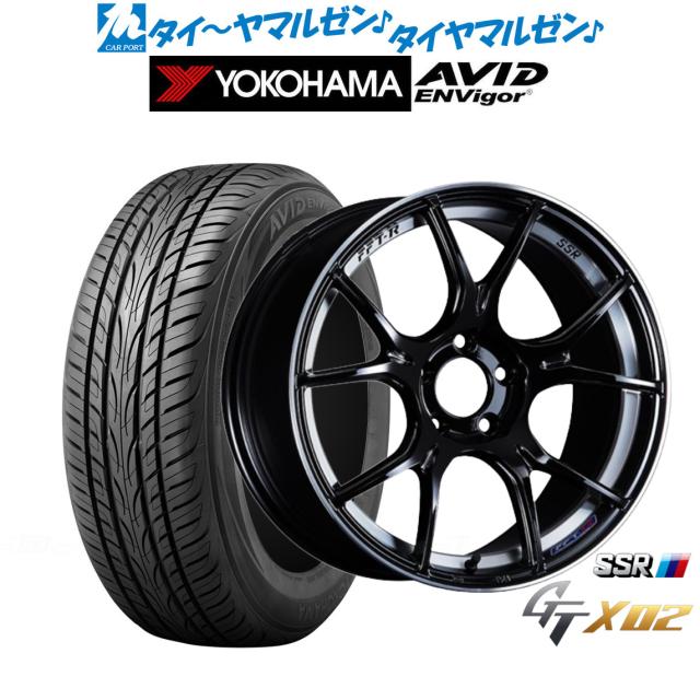 タナベ SSR GT X02 18インチ 7.5J ヨコハマ AVID エンビガー (S321) 225/55R18 サマータイヤ ホイール4本セット