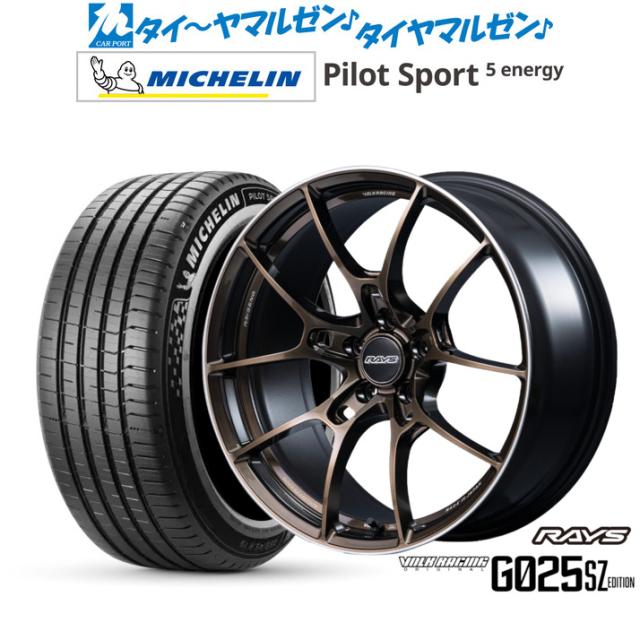 レイズ ボルクレーシング G025 SZ EDITION 20インチ 8.5J ミシュラン パイロット スポーツ 5 energy 265/45R20 サマータイヤ ホイール4本セット