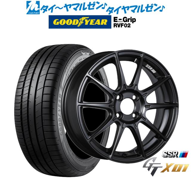 タナベ SSR GT X01 フラットブラック 15インチ 6.0J グッドイヤー エフィシエント グリップ RVF02 195/65R15 91H サマータイヤ ホイール4本セット