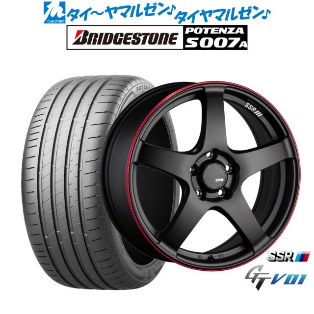 タナベ SSR GT V01 17インチ 7.0J ブリヂストン POTENZA ポテンザ S007A 205/45R17 サマータイヤ ホイール4本セット