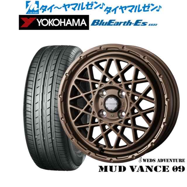 ウェッズ アドベンチャー マッドヴァンス 09 15インチ 4.5J ヨコハマ BluEarth-ES ブルーアースイーエス ES32 165/50R15 サマータイヤ ホイール4本セットの通販は