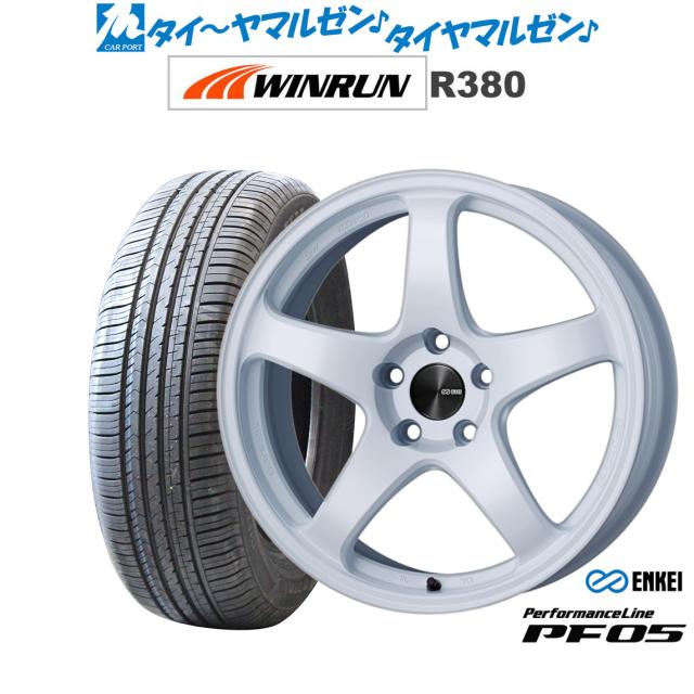 エンケイ PF05 ホワイト 17インチ 7.0J WINRUN ウインラン R380 215/60R17 96V サマータイヤ ホイール4本セット