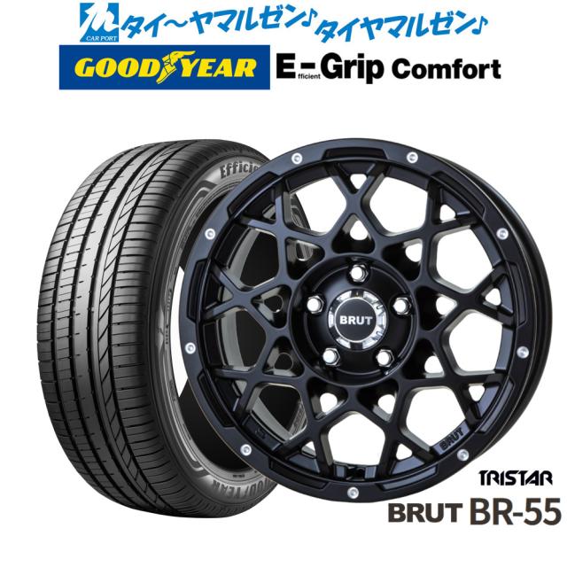 トライスター BRUT BR-55 16インチ 6.5J グッドイヤー エフィシエント