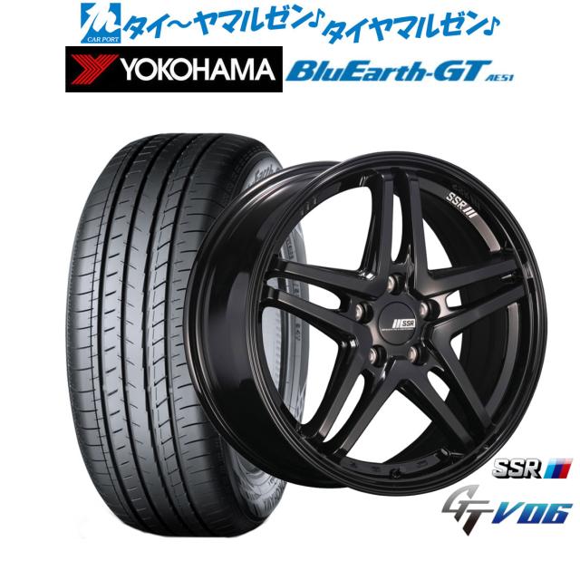 タナベ SSR GT V06 17インチ 7.0J ヨコハマ BluEarth ブルーアース GT (AE51)  215/55R17 サマータイヤ ホイール4本セット