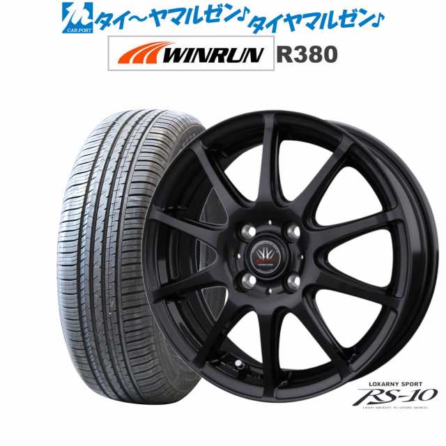 サマータイヤ ホイール4本セット BADX ロクサーニスポーツ RS-10 ガンブラック 14インチ 5.5J WINRUN ウインラン R380 185/70R14 88T