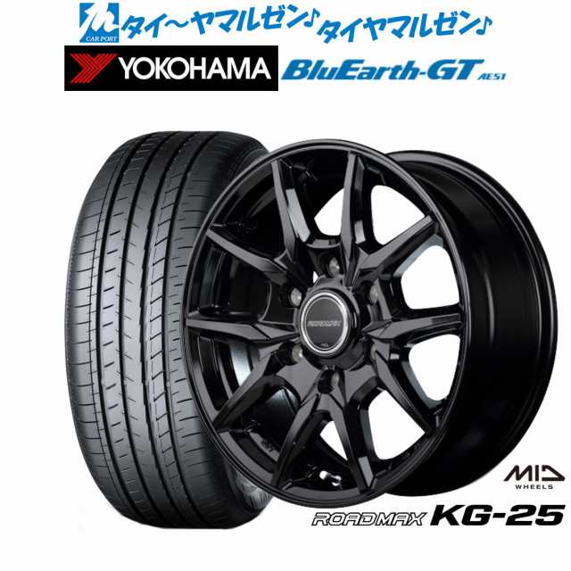 MID ロードマックス KG-25 16インチ 6.5J ヨコハマ BluEarth ブルーアース GT (AE51) 215/65R16 サマータイヤ ホイール4本セット