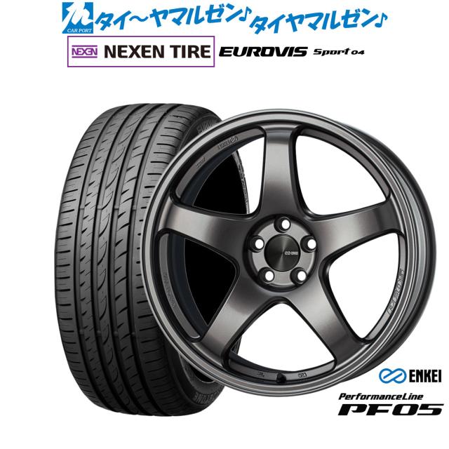 エンケイ PF05 17インチ 7.0J NEXEN ネクセン ロードストーン ユーロビズ Sport 04 215/50R17 サマータイヤ ホイール4本セット