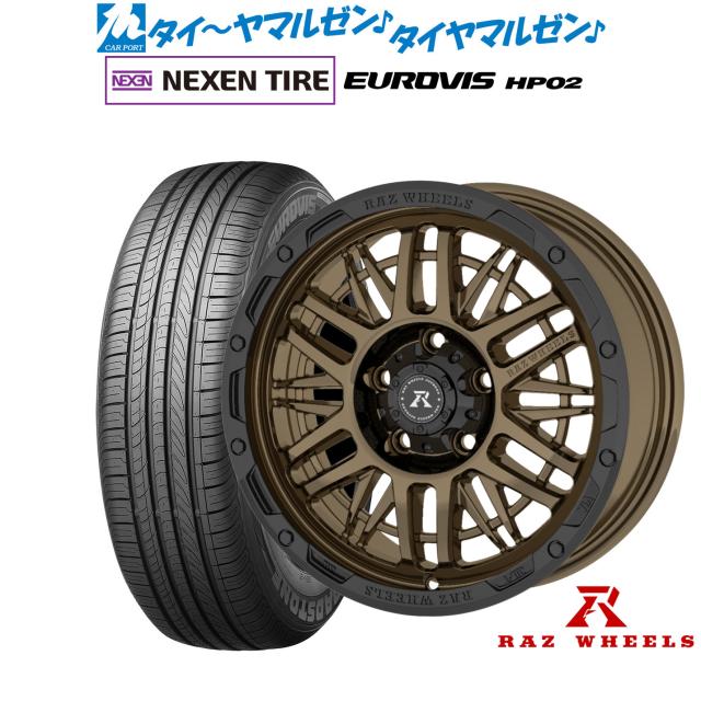 RAZ WHEELS CV-01 16インチ 7.0J NEXEN ネクセン ロードストーン ユーロビズ HP02 205/60R16 サマータイヤ ホイール4本セット
