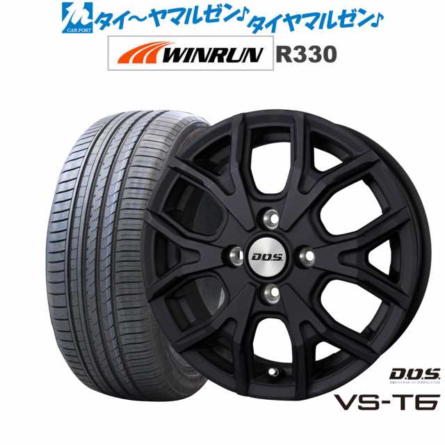 BADX DOS(DOS) VS-T6 14インチ 4.5J WINRUN ウインラン R330 165/55R14 サマータイヤ ホイール4本セット