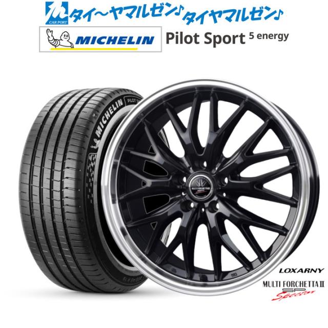 BADX ロクサーニ マルチフォルケッタ２ SP-SPECTOR(5H_120) 20インチ 8.5J ミシュラン パイロット スポーツ 5 energy 245/45R20 サマータイヤ ホイール4本セット