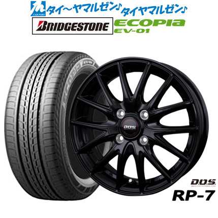 BADX DOS(DOS) RP-7 15インチ 5.5J ブリヂストン ECOPIA エコピア EV-01 185/65R15 サマータイヤ ホイール4本セット