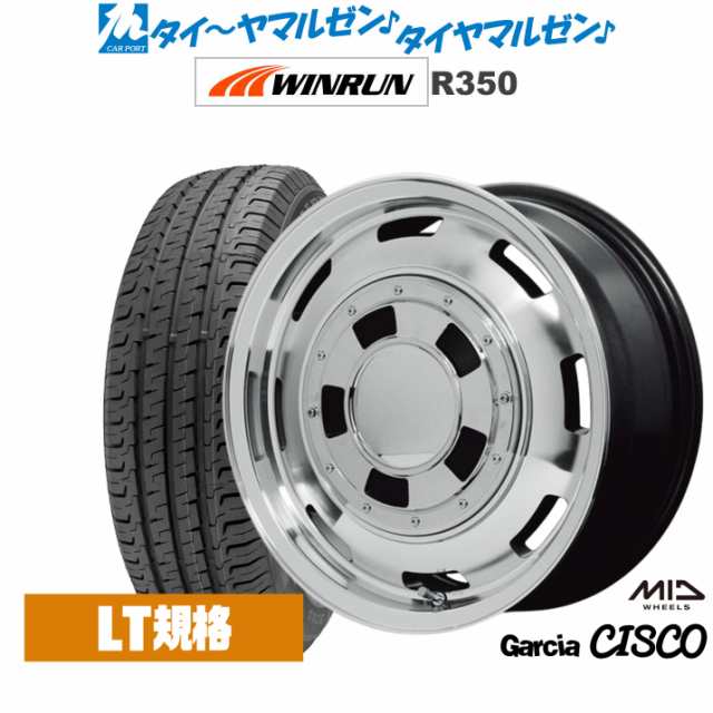 MID ガルシア シスコ 16インチ 6.5J WINRUN ウインラン R350 (LT用) 215/65R16 サマータイヤ ホイール4本セット