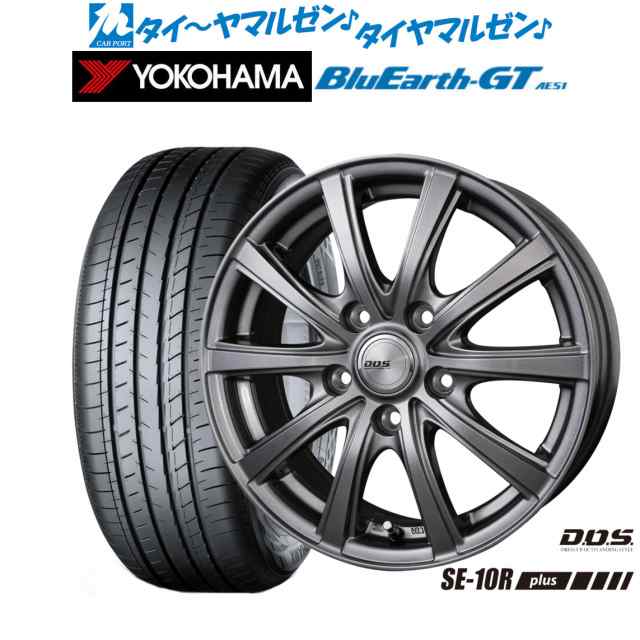 BADX DOS(DOS) SE-10R plus 16インチ 6.5J ヨコハマ BluEarth ブルーアース GT (AE51) 185/60R16 サマータイヤ ホイール4本セット