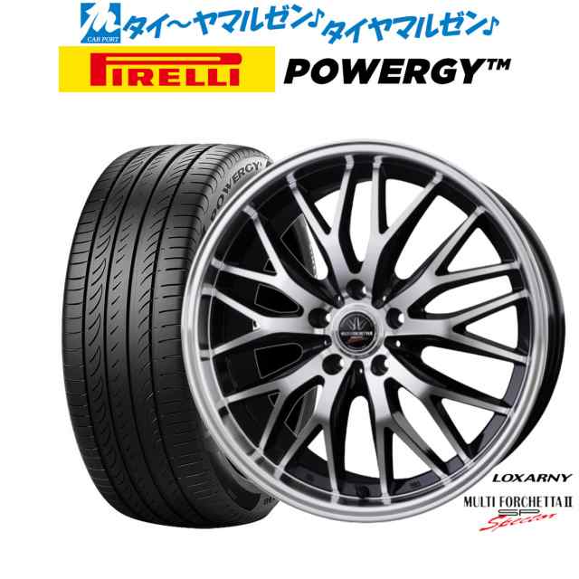 BADX ロクサーニ マルチフォルケッタ２ SP-SPECTOR 17インチ 7.0J ピレリ POWERGY (パワジー) 225/45R17 サマータイヤ ホイール4本セット