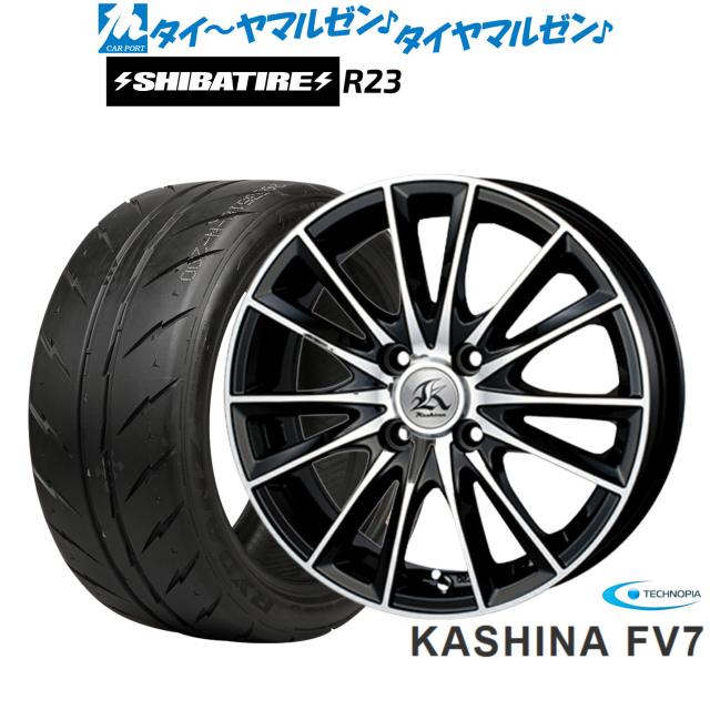 テクノピア カシーナ FV-7 14インチ 4.5J SHIBATIRE シバタイヤ 280Z (R23) 165/60R14 サマータイヤ ホイール4本セット