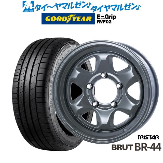 トライスター BRUT BR-44 16インチ 6.5J グッドイヤー エフィシエント グリップ RVF02 215/65R16 サマータイヤ ホイール4本セット