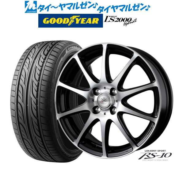 BADX ロクサーニスポーツ RS-10 15インチ 4.5J グッドイヤー イーグル LS2000 ハイブリッド2(HB2) 165/50R15 サマータイヤ ホイール4本セ