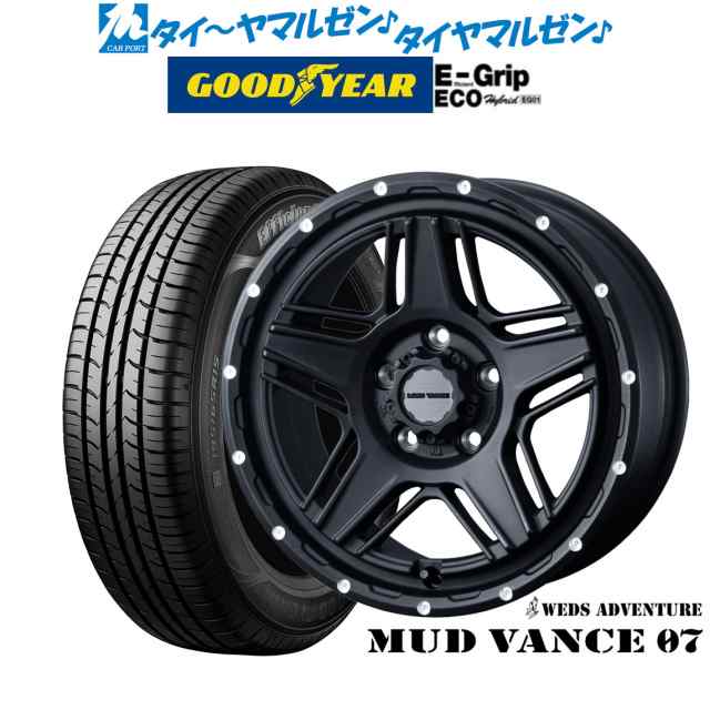 ウェッズ アドベンチャー マッドヴァンス 07 16インチ 7.0J グッドイヤー エフィシエント グリップ エコ EG01 205/60R16 サマータイヤ ホ