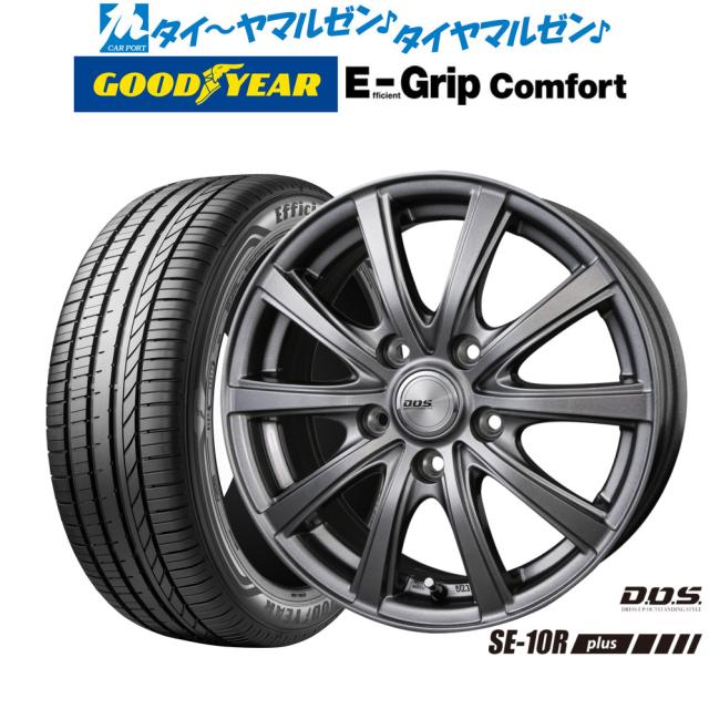 BADX D,O,S(DOS) SE-10R plus 15インチ 6.0J グッドイヤー エフィシエント グリップ コンフォート 185/60R15 サマータイヤ ホイール4本セット