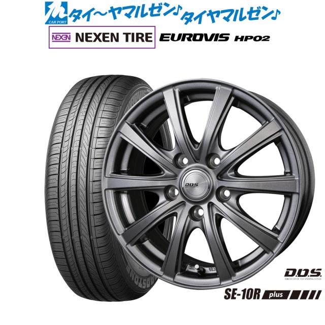 BADX D,O,S(DOS) SE-10R plus 15インチ 6.0J NEXEN ネクセン ロードストーン ユーロビズ HP02 195/65R15 サマータイヤ ホイール4本セット