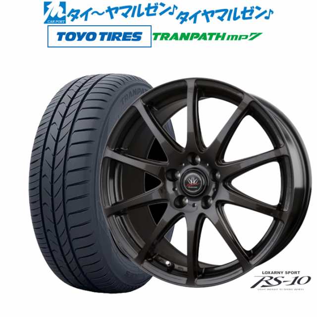 BADX ロクサーニスポーツ RS-10 17インチ 7.0J トーヨータイヤ トランパス mp7 205/55R17 サマータイヤ ホイール4本セット