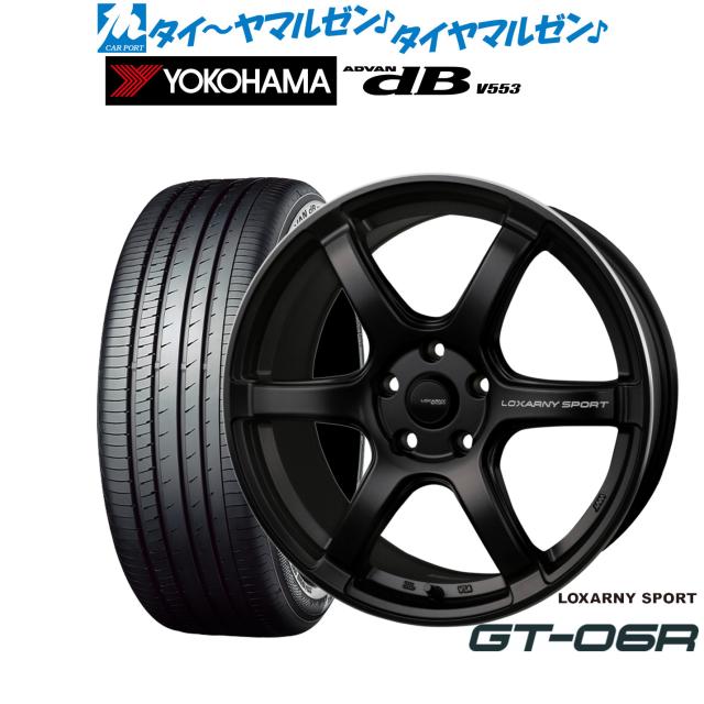 BADX ロクサーニスポーツ GT-06R 18インチ 7.5J ヨコハマ ADVAN アドバン dB(V553) 235/50R18 サマータイヤ ホイール4本セット