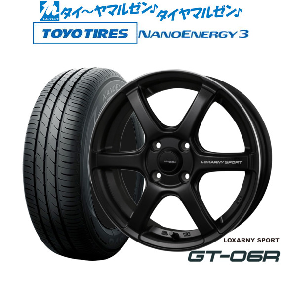 BADX ロクサーニスポーツ GT-06R 14インチ 4.5J トーヨータイヤ NANOENERGY ナノエナジー 3  165/55R14 サマータイヤ ホイール4本セット