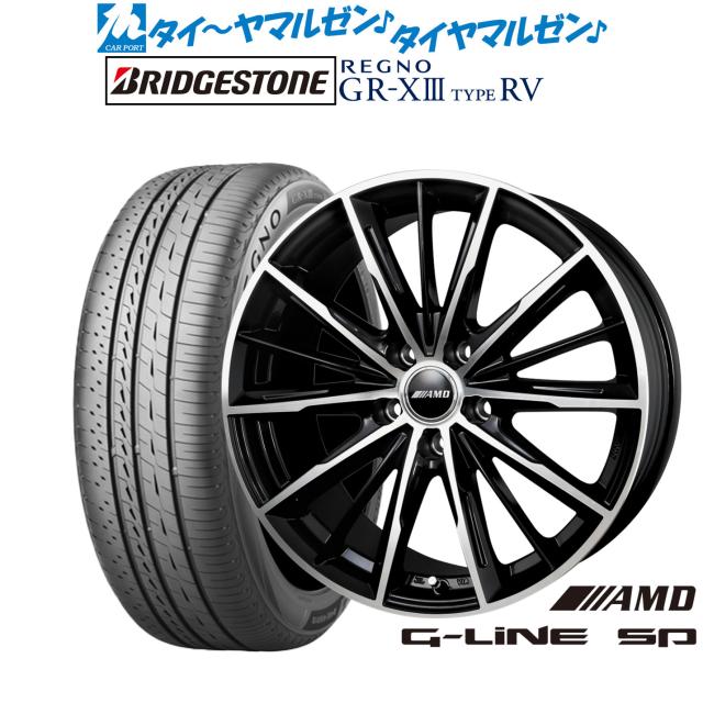 BADX AMD G-Line SP 16インチ 6.5J ブリヂストン REGNO レグノ GR-XIII(GR-X3) TYPE RV 215/60R16 サマータイヤ ホイール4本セット