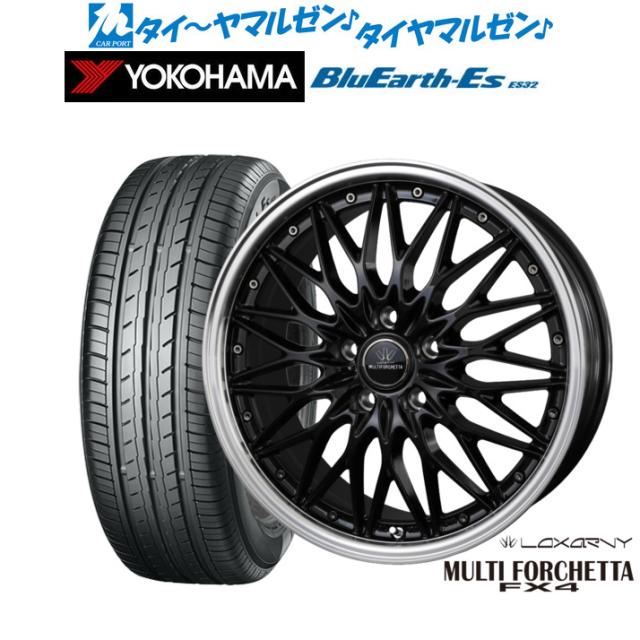 BADX ロクサーニ マルチフォルケッタ FX4 18インチ 7.5J ヨコハマ BluEarth-ES ブルーアースイーエス ES32 235/50R18 サマータイヤ ホイール4本セット