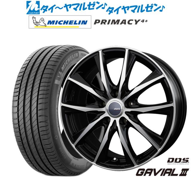 BADX D,O,S(DOS) ガビアルIII 17インチ 7.0J ミシュラン プライマシー プライマシー4+ 205/50R17 サマータイヤ ホイール4本セット