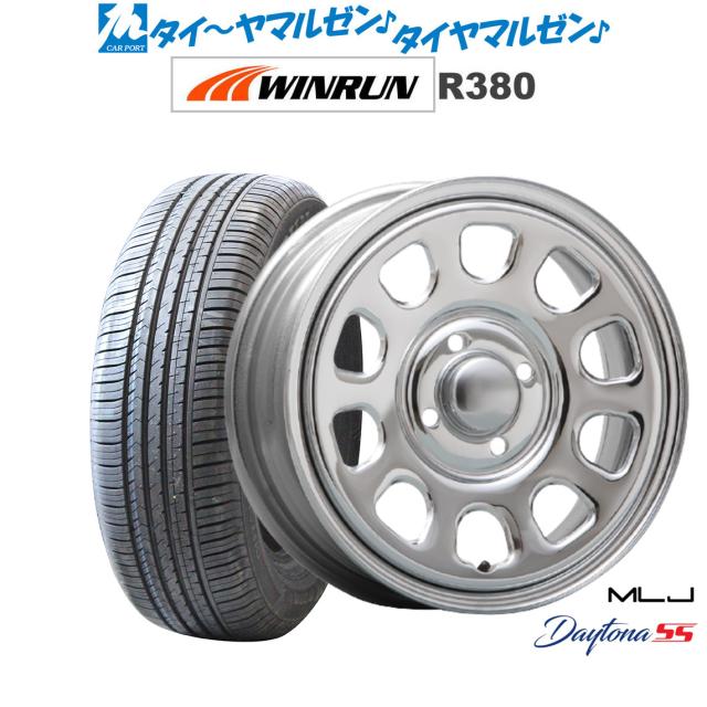 MLJ デイトナ SS クローム 14インチ 5.0J WINRUN ウインラン R380 165/60R14 75H サマータイヤ ホイール4本セットの通販は