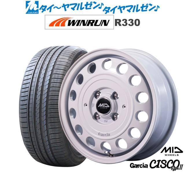 MID ホイールズ ガルシア シスコ Type2 15インチ 4.5J WINRUN ウインラン R330 165/50R15 サマータイヤ ホイール4本セット