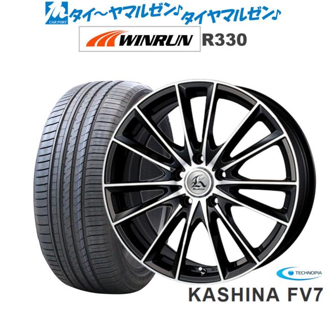 テクノピア カシーナ FV-7 19インチ 7.5J WINRUN ウインラン R330 225/45R19 サマータイヤ ホイール4本セット