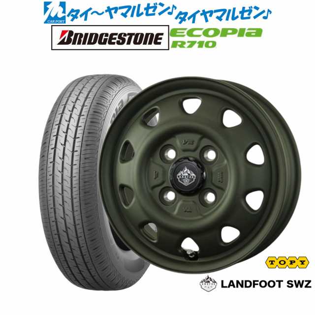 トピー ランドフット SWZ 12インチ 3.5J ブリヂストン ECOPIA エコピア R710 145/80R12 サマータイヤ ホイール4本セット