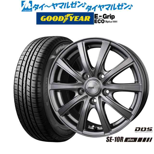 BADX DOS(DOS) SE-10R plus 16インチ 6.5J グッドイヤー エフィシエント グリップ エコ EG01 205/55R16 サマータイヤ ホイール4本セッ