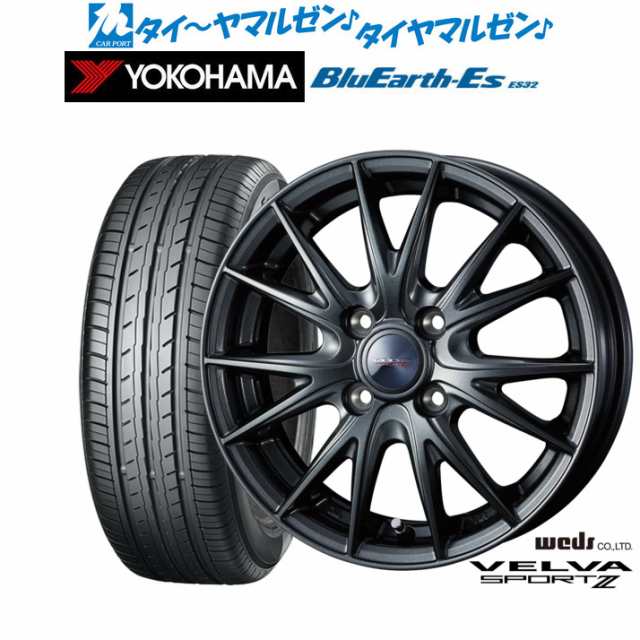 ウェッズ ヴェルヴァ SPORT2 (スポルト2) 12インチ 4.0J ヨコハマ BluEarth-ES ブルーアースイーエス ES32 155/70R12 サマータイヤ ホイ