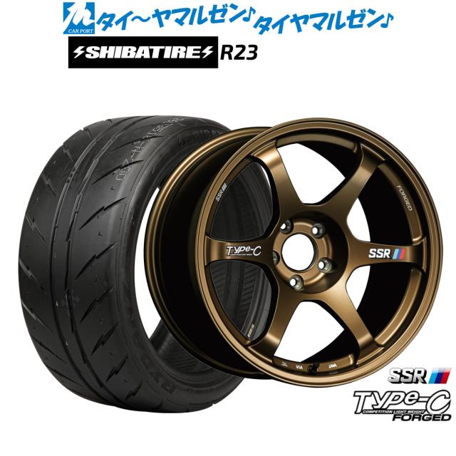 タナベ SSR Type-C FORGED 18インチ 7.5J SHIBATIRE シバタイヤ 200R (R23) 215/40R18 サマータイヤ ホイール4本セット 203,300円