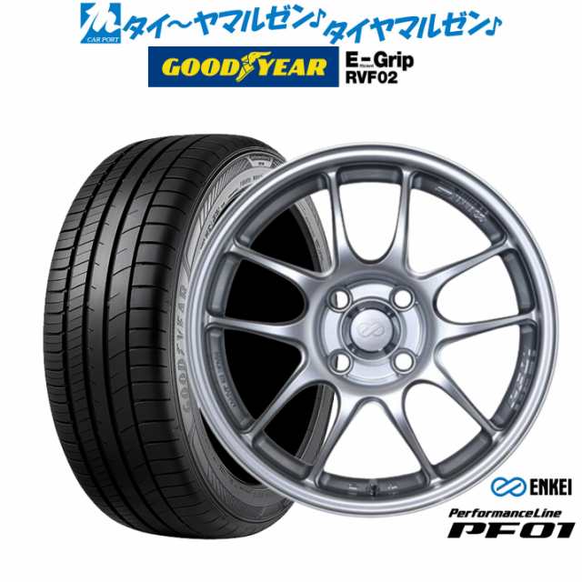 エンケイ PF01 16インチ 6.5J グッドイヤー エフィシエント グリップ RVF02 195/60R16 サマータイヤ ホイール4本セット