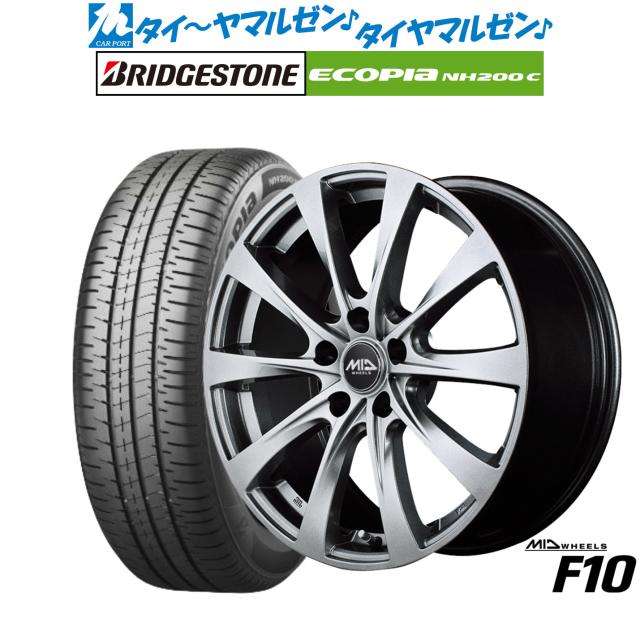 MID ホイールズ F10 15インチ 6.0J ブリヂストン ECOPIA エコピア 