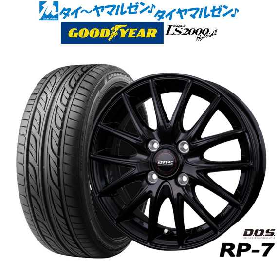 BADX DOS(DOS) RP-7 15インチ 4.5J グッドイヤー イーグル LS2000 ハイブリッド2(HB2) 165/55R15 サマータイヤ ホイール4本セット