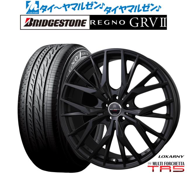 BADX ロクサーニ マルチフォルケッタ TR5 Black Edition 19インチ 7.5J ブリヂストン REGNO レグノ GRVII(GRV2) 225/55R19 サマータイヤ ホイール4本セットの通販は