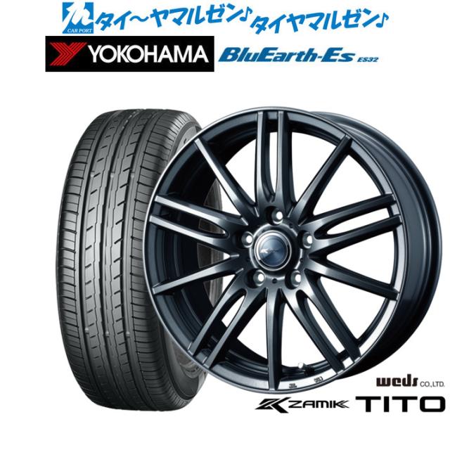 サマータイヤ ホイール4本セット ウェッズ ザミック ティート ディープメタル 16インチ 6.5J ヨコハマ BluEarth-ES ブルーアースイーエス ES32 195/55R16 87V (ES32)