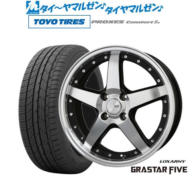 BADX ロクサーニ グラスターファイブ 16インチ 6.0J トーヨータイヤ プロクセス PROXES Comfort 2s (コンフォート 2s) 205/55R16 サマータイヤ ホイール4本セット