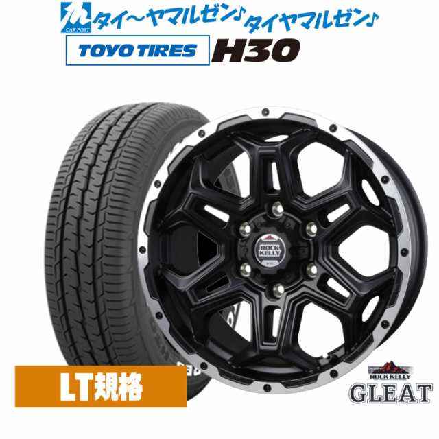 BADX ロックケリー ROCK KELLY グリート(6穴) 16インチ 6.5J トーヨータイヤ TOYO H30 215/65R16 サマータイヤ ホイール4本セット